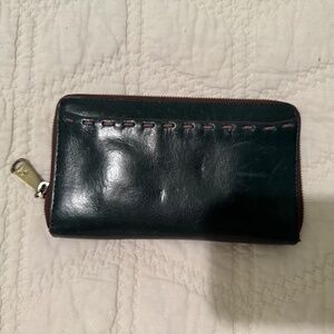 Hobo Leather Honor Zip Around Wallet
